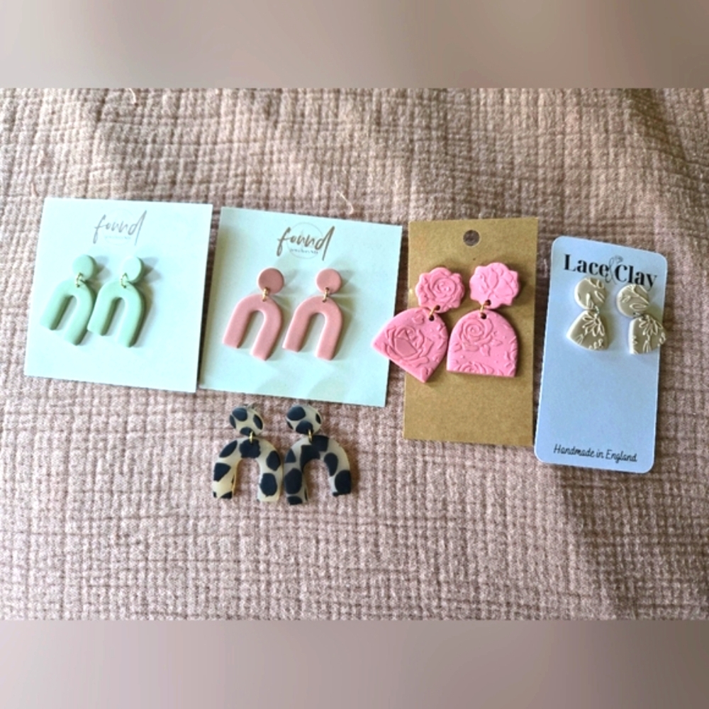 Clay Earrings Set